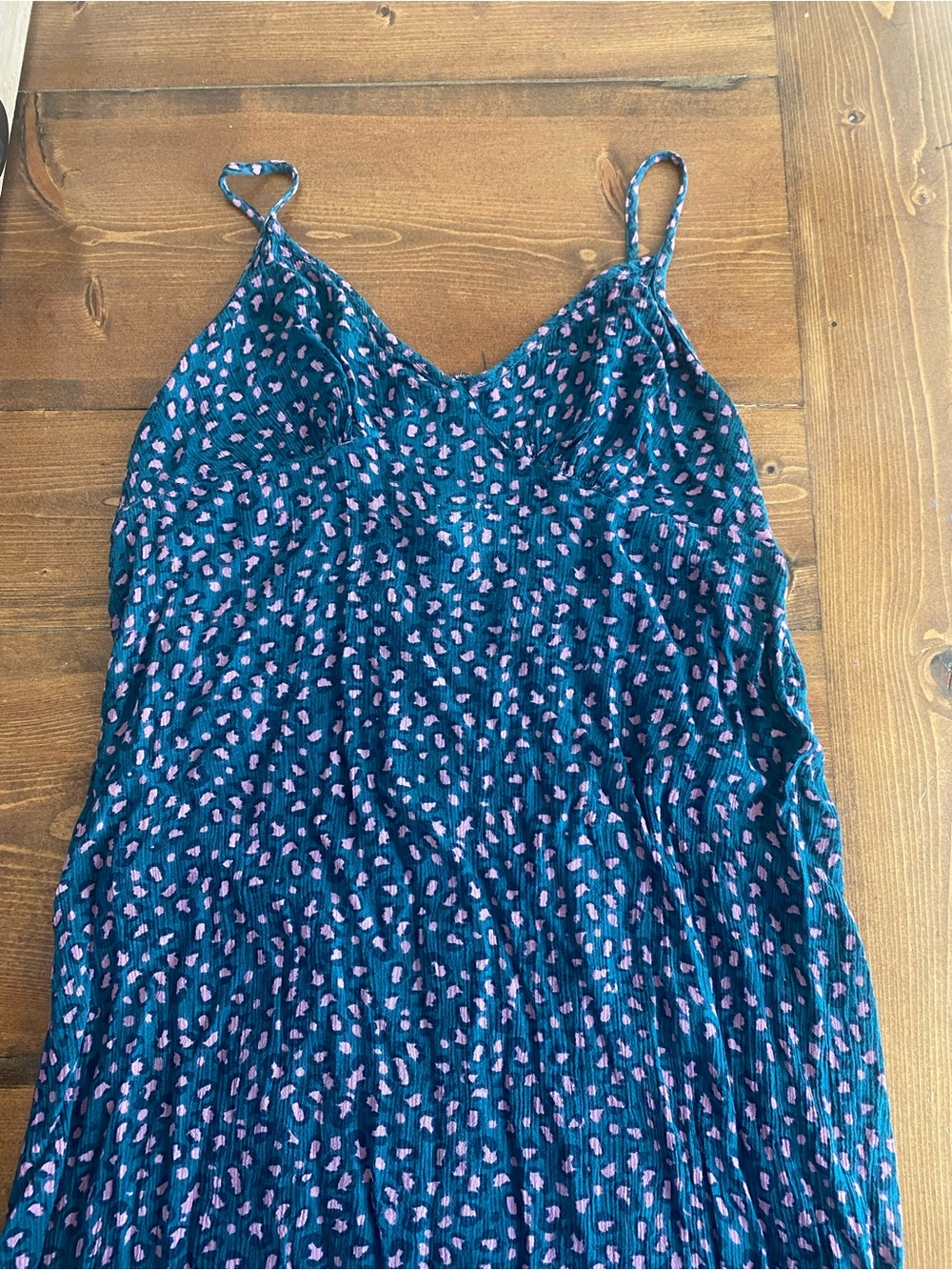 Teal & Pink Spotted Cami Dress